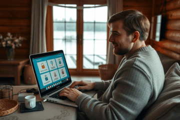 Kuvassa korostetaan turvallista digitaalista luottoa ja tietosuojakäytäntöjä.