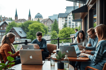 Freelancer keskustelemassa lainavaihtoehdoista Fellow Finance -palvelussa